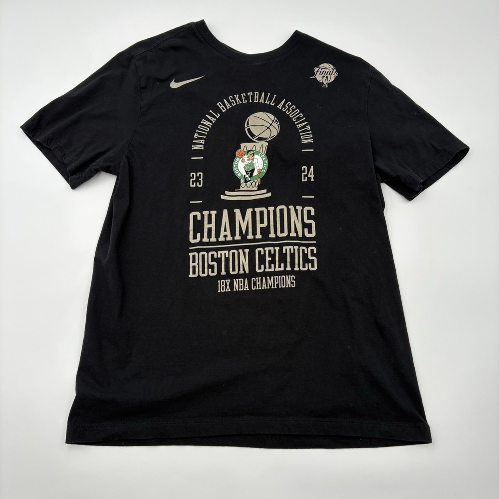 Nike Boston Celtics‎ 18X NBA Champions 2024 Finals T-Shirt Black Men's M